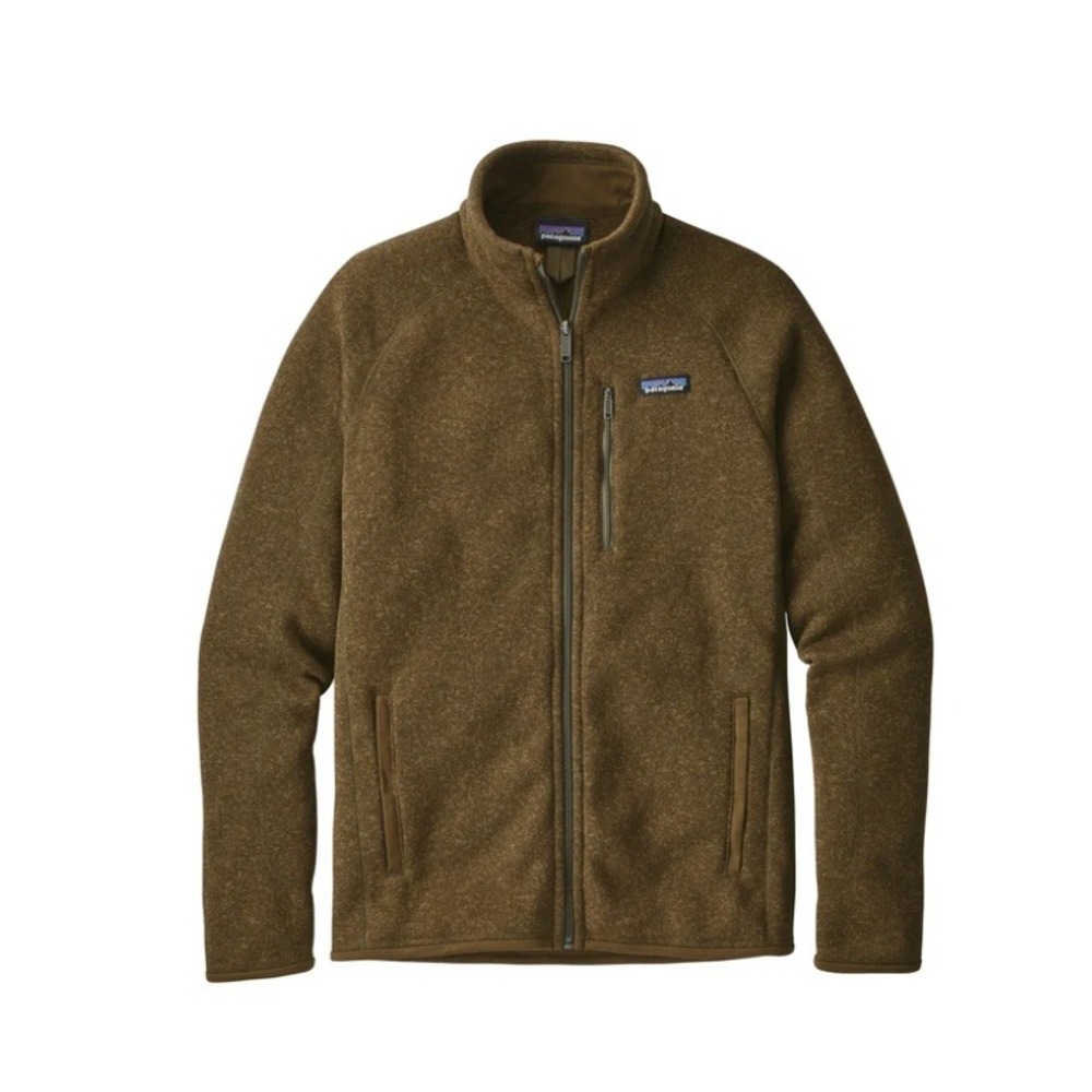 Patagonia Better Sweater Full Zip Jacket Fleece Knit Layer Sediment Brown Large